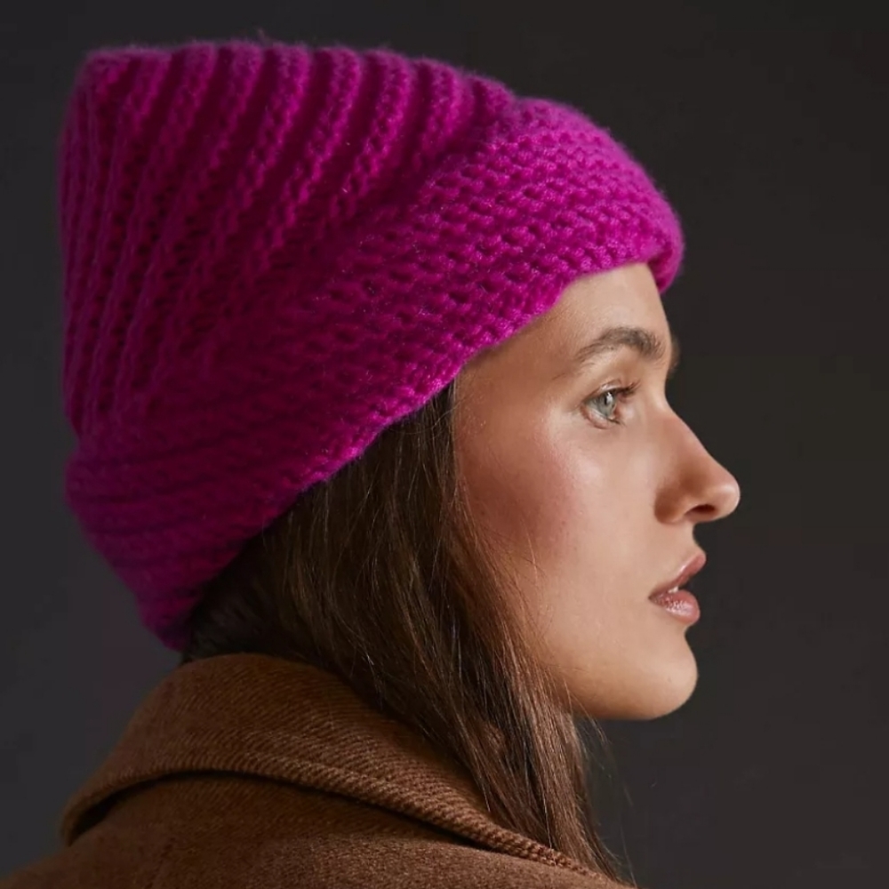 ANTHROPOLOGIE Cashmere Collection Beanie - New - Picture 2 of 5